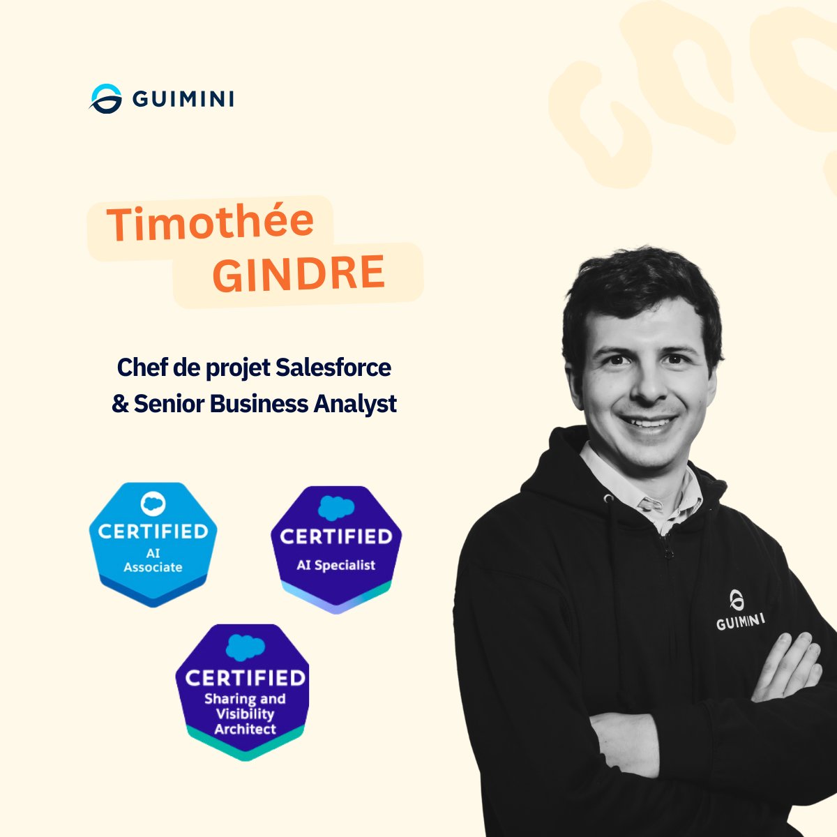 guiminiHQ's tweet photo. Félicitations à nos consultants qui ont brillamment décroché de nouvelles #certifications #Salesforce ! 🎓 

Leur engagement et leur passion pour l'innovation sont de véritables atouts pour accompagner nos clients au quotidien 🚀.

#salesforcefrance #trailblazercommunity #CRM https://t.co/CkyJJiPXro