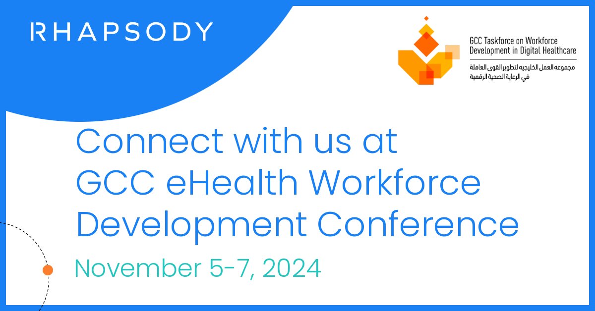 We’re excited to be attending the <a href="/GCCeHealth/">GCC eHealth</a> Workforce Development Conference in Dubai. Meet with the Rhapsody team to discuss how you can accomplish more with existing resources and reduce clinician burden. bit.ly/4fgiCpr #GCCeHealth