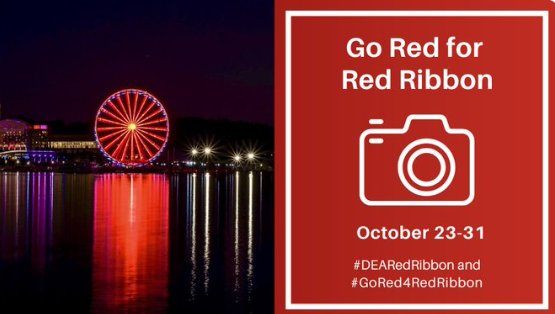 DEAWashingtonDC's tweet photo. Hey #DC, #Maryland and #Virginia! Light up your community in RED for #RedRibbon Week! Show your commitment to a drug-free life by illuminating buildings, landmarks, businesses, and bridges. Share your photos and tag #DEARedRibbon #GoRed4RedRibbon. #DEA #DEAVA #DEADC #DEAMD https://t.co/RWmzPB6vnK
