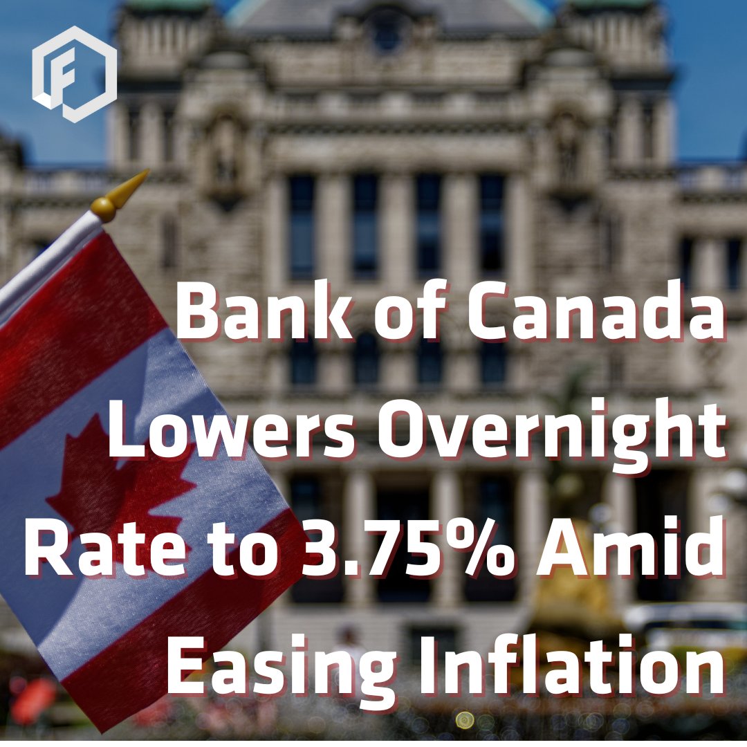 📢 Breaking News: This morning, the Bank of Canada announced a reduction in the overnight rate by 50 basis points to 3.75%, which brings the benchmark Prime Lending rate to 5.95% for Variable rate mortgage holders. This aims to support economic growth and contain inflation.