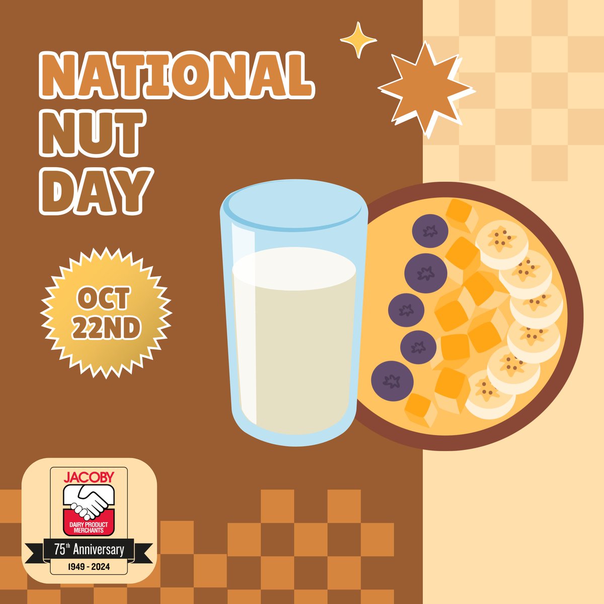 TheMilkCheck's tweet image. Celebrate #NationalNutDay with a peanut butter smoothie made with real milk! 🥜🥛 It’s packed with protein—each glass can have up to 15g of protein or more, depending on how much PB you use. 💪 The perfect blend of taste and nutrition! #FuelYourDay #RealMilk #ProteinPower