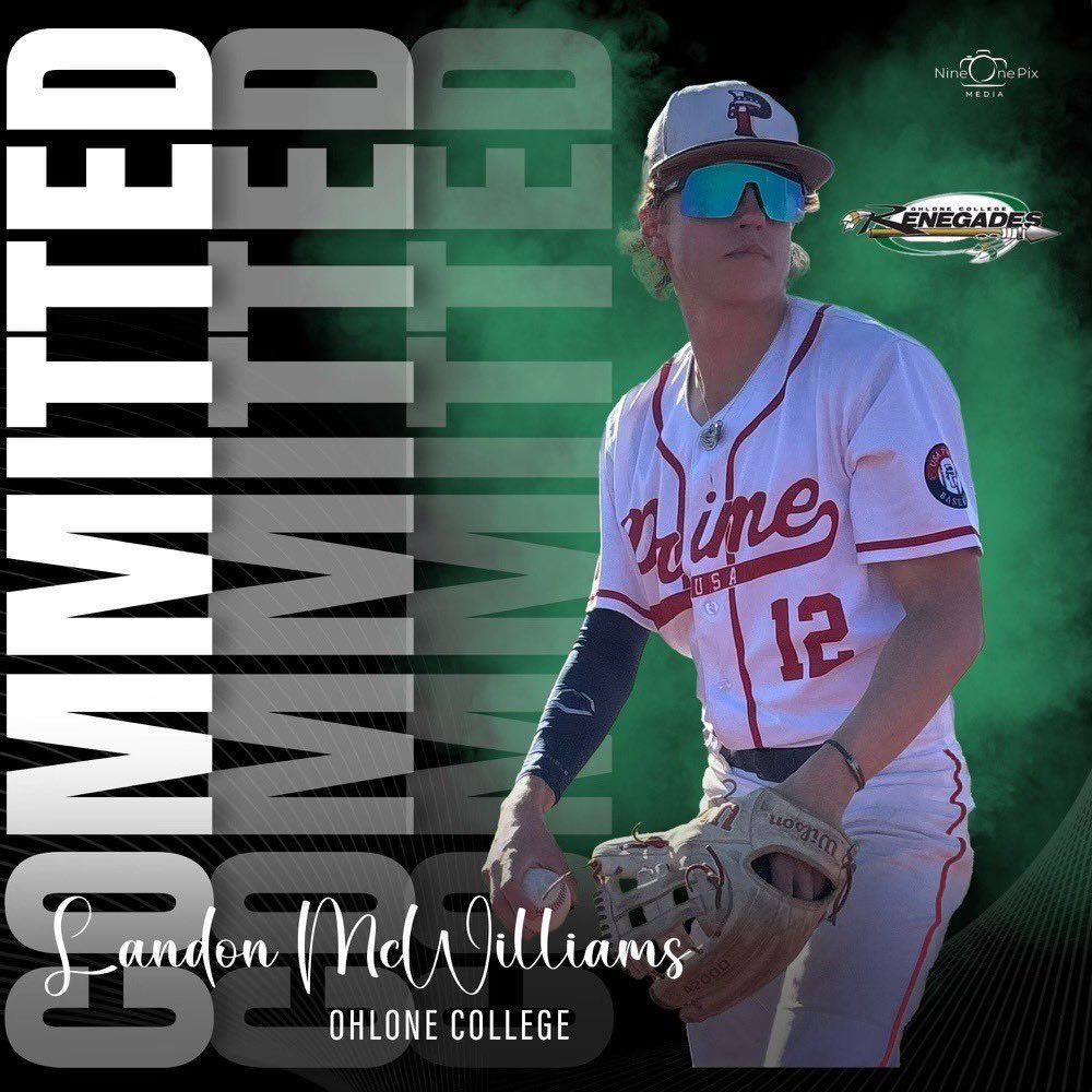 I’m excited to announce my commitment to Ohlone College to continue my athletic and academic careers. I want to thank my parents, family, friends, and coaches for being by my side throughout the years for the ups and downs this game presents. I also want to thank the Ohlone