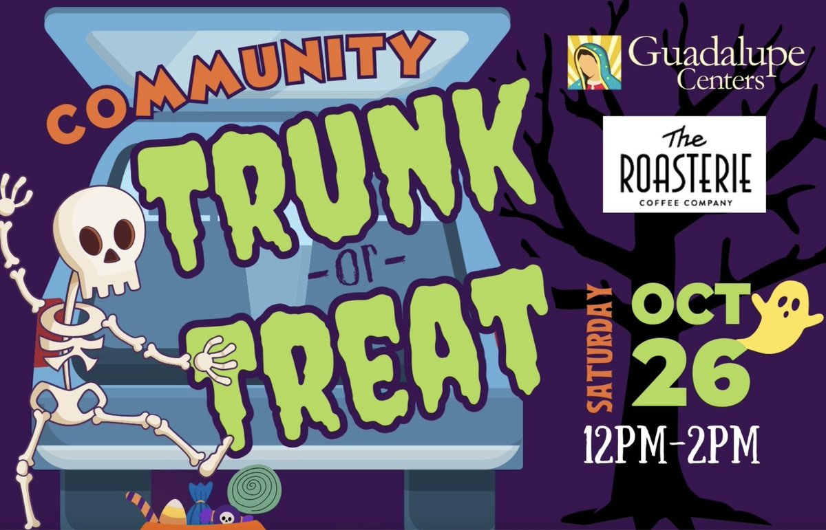 WPLMortgage's tweet image. 🎃 Excited to join Guadalupe Centers' Trunk or Treat this weekend! Big thanks to Guadalupe Centers for organizing and Roasterie Coffee for the parking lot! 🎃 Come out for some Halloween fun and community spirit! 🍬☕️ #TrunkOrTreat #CommunityFun #SupportLocal