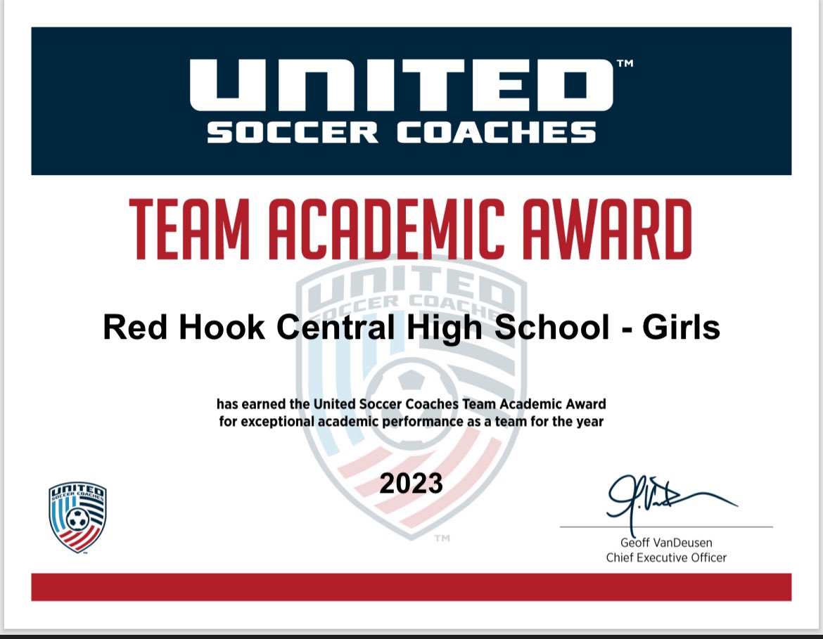 RH Girls Soccer (@rh_girls_soccer) on Twitter photo The 2023-24 varsity team was recently recognized by <a href="/UnitedCoaches/">United Soccer Coaches</a> for their commitment to academic excellence off the field with a collective 3.7 gpa. Congratulations ladies. <a href="/RH_Athletics/">Red Hook Athletics</a> <a href="/rhcsd/">Red Hook Schools</a> <a href="/RedHookSeniorHS/">Red Hook High School</a> The 2023-24 varsity team was recently recognized by <a href="/UnitedCoaches/">United Soccer Coaches</a> for their commitment to academic excellence off the field with a collective 3.7 gpa. Congratulations ladies. <a href="/RH_Athletics/">Red Hook Athletics</a> <a href="/rhcsd/">Red Hook Schools</a> <a href="/RedHookSeniorHS/">Red Hook High School</a>