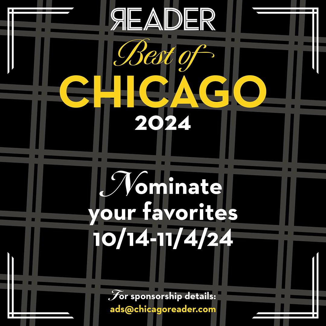 We want to win the Chicago Reader’s Best of Chicago! Click the link below to nominate us in the following categories:
• Best venue for dance music
• Best 4am bar 
• Best house music DJ (Inphinity)
• Best dance party (Warehouse Presents)

Nominations 👉 chicagoreader.com/best