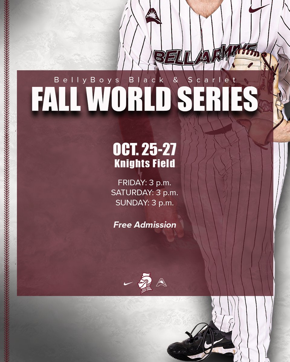 NEWS | <a href="/BUKnightsBSB/">Bellarmine Baseball</a> to host intrasquad BellyBoys Fall World Series from Friday-Sunday.

📰 athletics.bellarmine.edu/news/2024/10/2…

⚾️ ⚔️