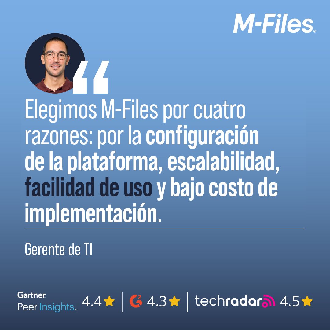 HIXSA's tweet image. Prueba @M_Files sin cargos: Potencia la eficiencia de tu negocio con su revolucionaria gestión de información, avalada por líderes de TI en todo el mundo. ¡Comienza tu prueba [SIN COSTO] de 30 días! 👉 buff.ly/3NtOQ4K
#KnowledgeWorkAutomation #Aino #SmarterWaytoWork#genAI