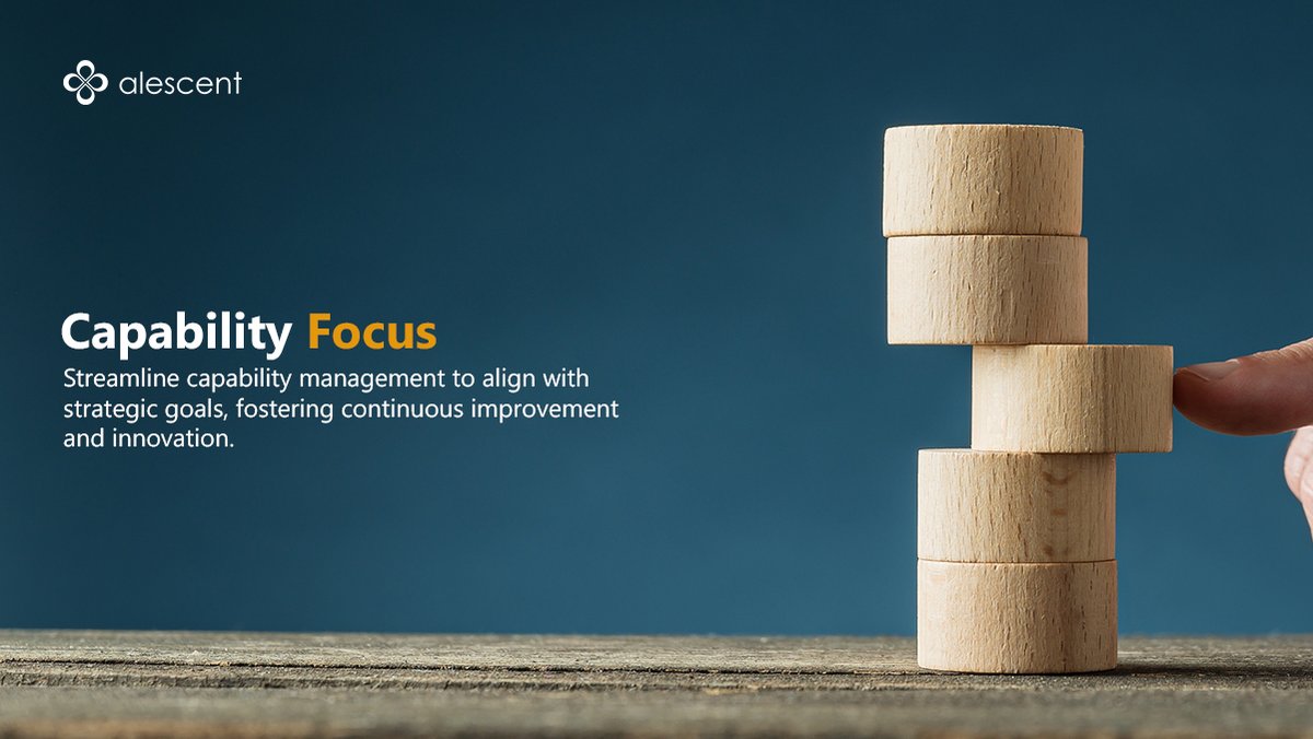 Alescent's tweet image. Enhance your competitive edge with Alescent’s Capability Management Framework. Identify, optimize, and align core strengths for lasting success.

#CapabilityManagement #OrganizationalGrowth #StrategicAlignment