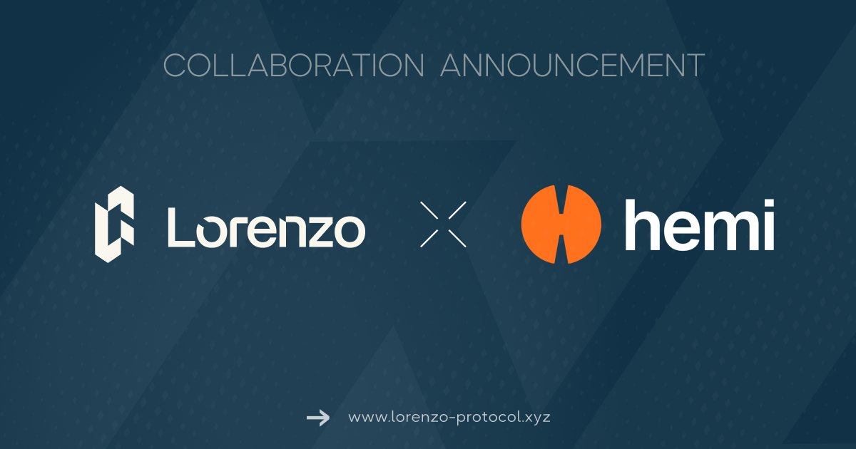 ⚡️ Lorenzo Protocol x <a href="/hemi_xyz/">Hemi</a>

We're teaming up with Hemi Network to supercharge cross-chain DeFi and bring more liquidity to Hemi's growing ecosystem through an $stBTC integration. Get ready for exciting new financial products and opportunities!

Full update 🔽