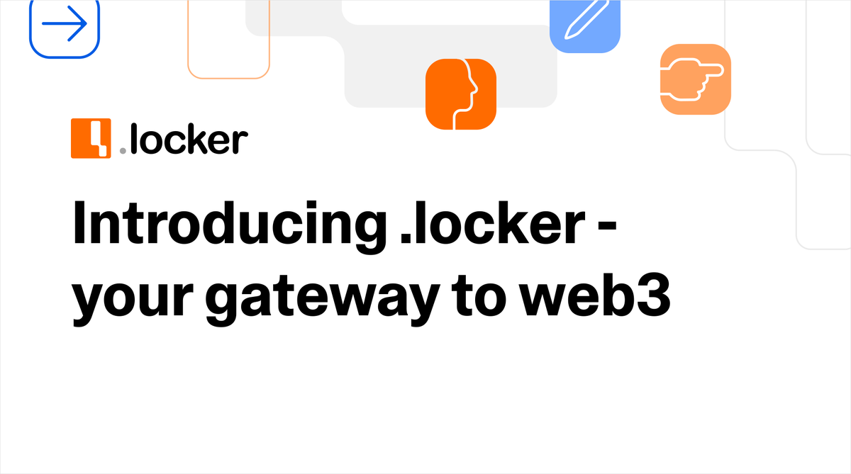Introducing .locker—your gateway to web3. Starting today, users can claim  their very own .locker, a domain name plus a digital identity secured on  the Bitcoin blockchain. One name across web2 + web3