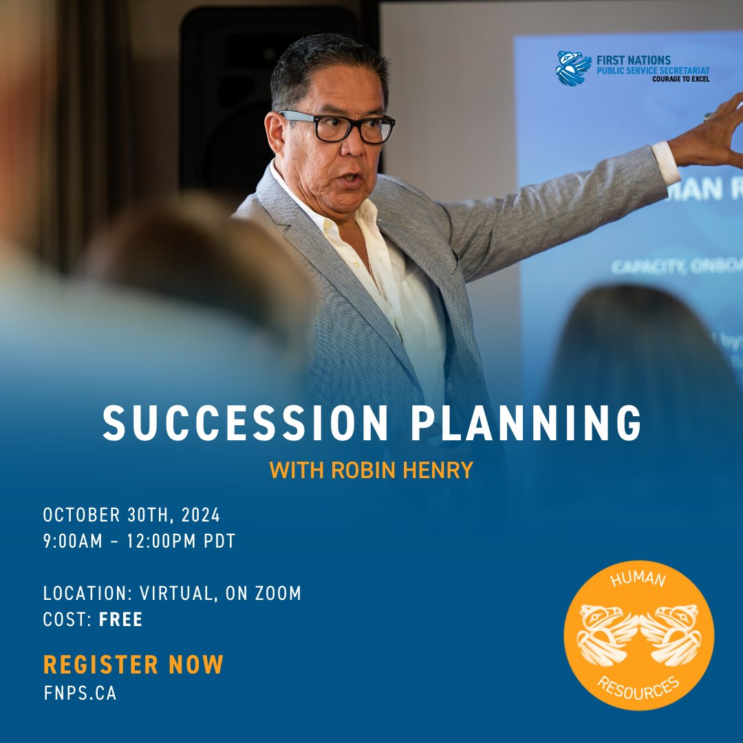 📅 Join FNPSS on Oct 30 for a free workshop on succession planning in BC First Nations! 📈 Learn to identify roles and develop plans for smooth leadership transitions. 🔑 Register here: ow.ly/U9HE50THjv7

#SuccessionPlanning #BCFirstNation