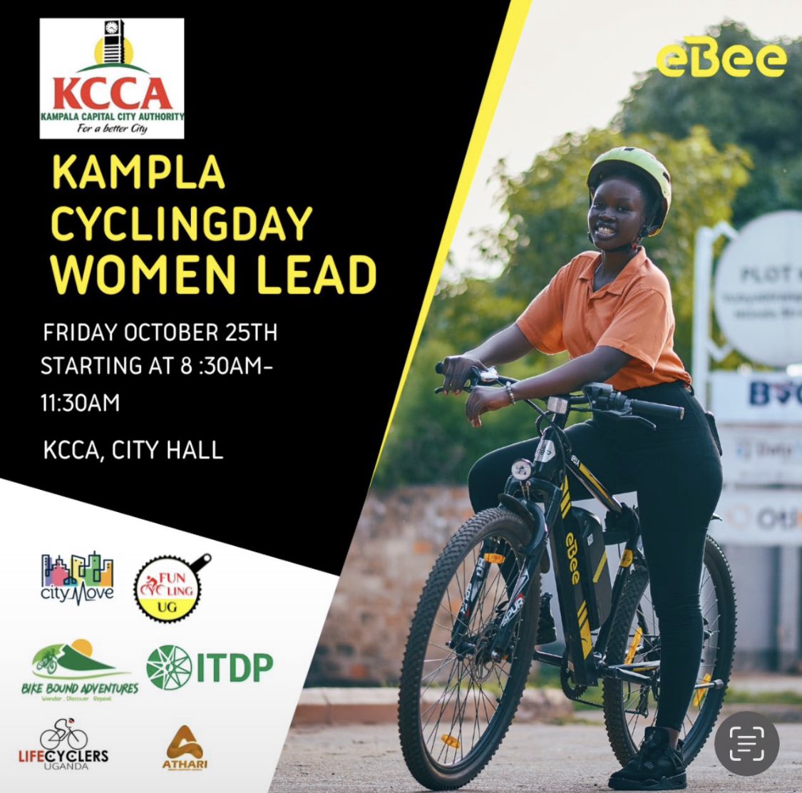 AthariMedia's tweet photo. Get ready to pedal for a greener Kampala!

Join us for Kampala Cycling Day, promoting sustainable transportation, healthier lifestyles and community connection.
Athari Media Support Africa proudly joins  @eBee_Uganda @KCCAUG @FunCyclingUg among others to make this event happen. https://t.co/bwrhQmvjc1