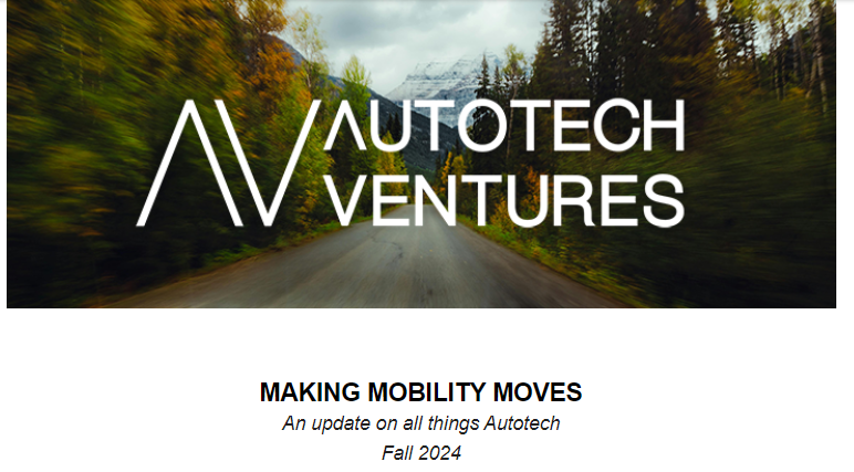 Autotech Ventures (@autotechvc) on Twitter photo The latest edition of our newsletter is live.
We dive into the growing opportunities within the electric vehicle ecosystem, exploring the trends shaping the future of mobility. 
bit.ly/4dZM3ek The latest edition of our newsletter is live.
We dive into the growing opportunities within the electric vehicle ecosystem, exploring the trends shaping the future of mobility. 
bit.ly/4dZM3ek