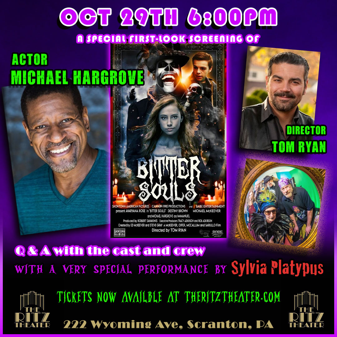 "Bitter Souls" premiere in Scranton, PA Tuesday October 29th and we're bring a few guests with us!!