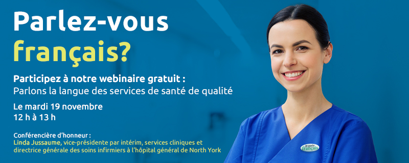 Réseau franco-santé du Sud de l’Ontario (@rfsso) on Twitter photo 🗣️ Parlez-vous français? Étudiez-vous les sciences infirmières en Ontario?👩⚕️Vous êtes invités à participer à un webinaire gratuit en français le 19 novembre.
🔗Inscription: shorturl.at/FcmXi
<a href="/santefrancais/">Société Santé en français (SSF)</a> <a href="/NYGH_News/">North York General</a> <a href="/RNAO/">RNAO</a> <a href="/NursingTMU/">Daphne Cockwell School of Nursing</a>
<a href="/UofTNursing/">Bloomberg Nursing</a> <a href="/NursingStudentO/">Nursing Students of Ontario (NSO)</a> 🗣️ Parlez-vous français? Étudiez-vous les sciences infirmières en Ontario?👩⚕️Vous êtes invités à participer à un webinaire gratuit en français le 19 novembre.
🔗Inscription: shorturl.at/FcmXi
<a href="/santefrancais/">Société Santé en français (SSF)</a> <a href="/NYGH_News/">North York General</a> <a href="/RNAO/">RNAO</a> <a href="/NursingTMU/">Daphne Cockwell School of Nursing</a>
<a href="/UofTNursing/">Bloomberg Nursing</a> <a href="/NursingStudentO/">Nursing Students of Ontario (NSO)</a>