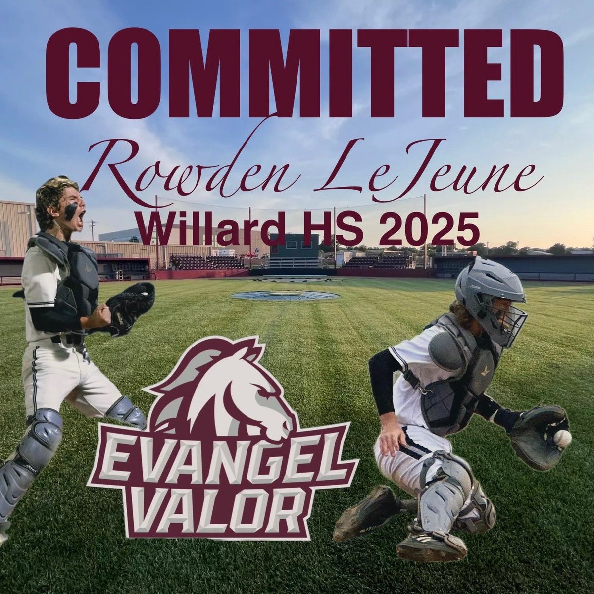I’m excited to announce my commitment to <a href="/EvangelUniv/">Evangel University</a> , I would like to thank my coaches, family, and friends for not only pushing me to be a better player but to be a better person. <a href="/ScottMcGee8/">Scott McGee</a> <a href="/KeatonPresley/">Keaton Presley</a> <a href="/Trebow2/">Trevor Bowling</a>