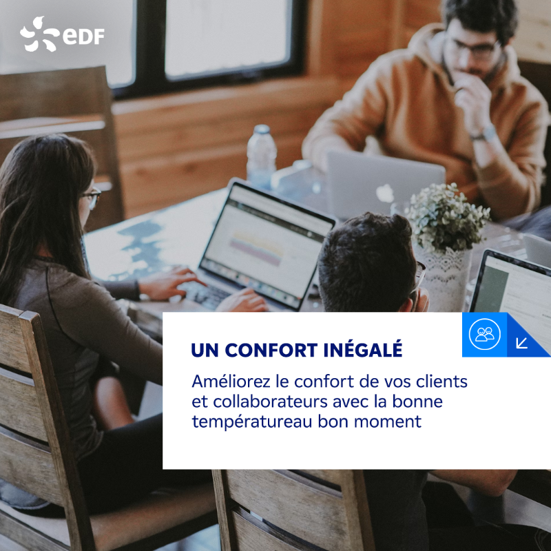 EDF_Entreprises's tweet photo. Professionnels, allier performance énergétique et confort pour vos collaborateurs &amp; clients, c’est possible !

4 bonnes raisons de choisir le Pilotage intelligent du bâtiment pour des locaux plus économes en énergie 🌱

#DLDNov