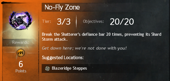after another 2 weeks of (almost) doing this multiple times daily, I finally got the last 6 times done. Would not recommend. 💀#GuildWars2
