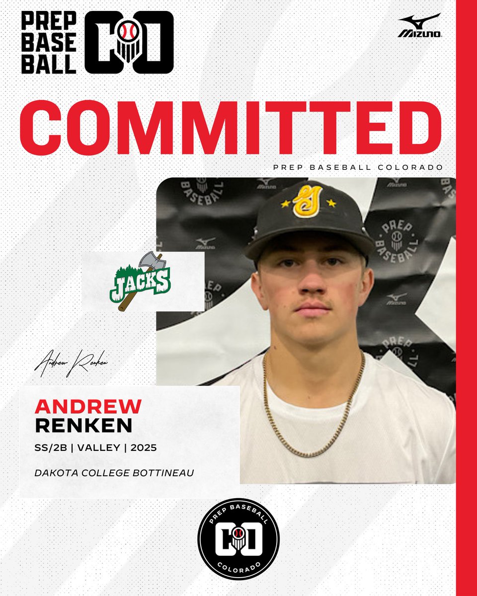 🚨𝐂𝐎𝐌𝐌𝐈𝐓𝐌𝐄𝐍𝐓 𝐀𝐋𝐄𝐑𝐓🚨

'25 SS/2B Andrew Renken (Valley) has announced his commitment to Dakota College at Bottineau.

👤: loom.ly/ijPKjZk | <a href="/AndrewRenken3/">Andrew Renken</a>