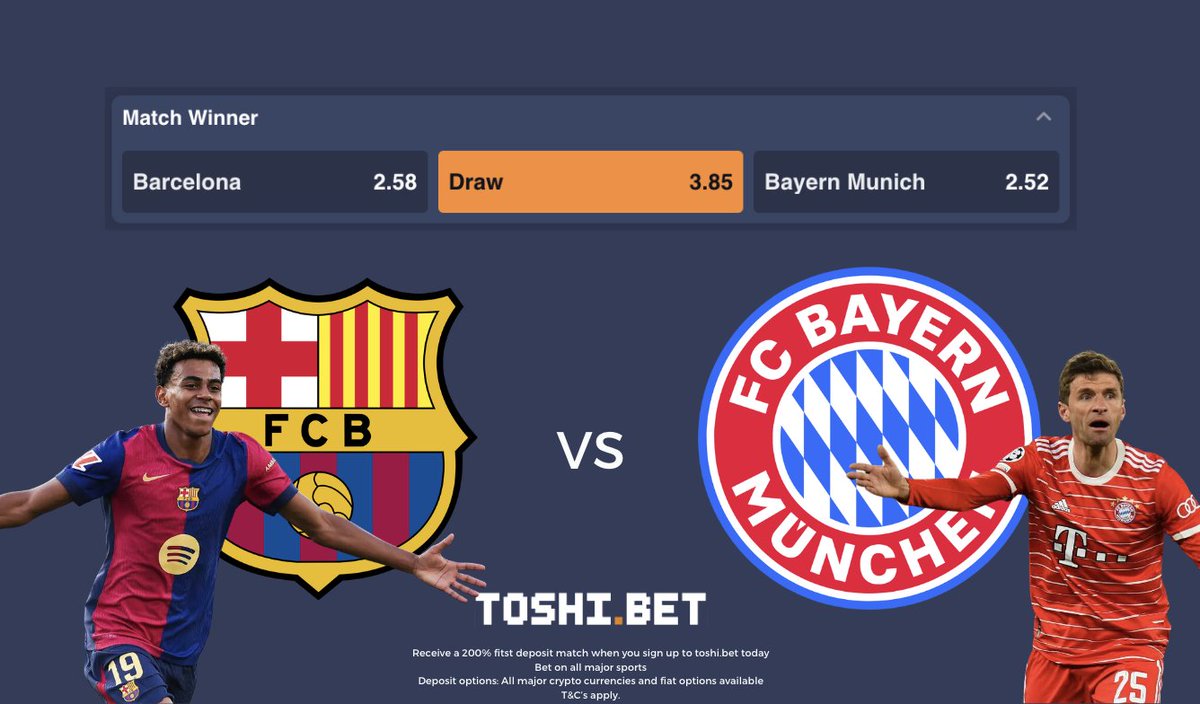 DOUBLE GIVEAWAY TIME!  $300 is being shared to 3 comments! Rollover from yesterday! ⚽️

🔵🔴FC BARCELONA vs Bayern Munich🔴🔵

1. Comment your final score prediction below.
2. Tag a friend!
3. Like and Retweet this post. 

Winners will be selected when the final whistle blows!
