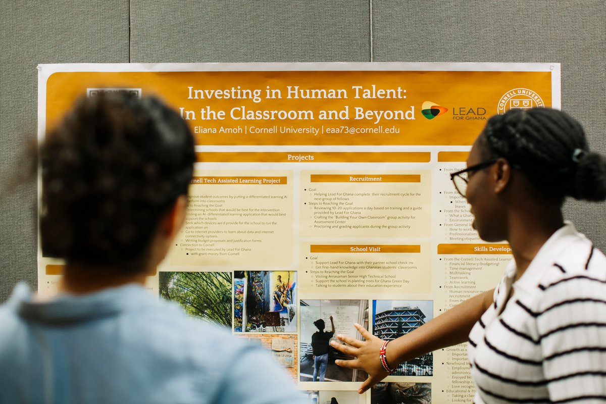 CornellGlobal's tweet photo. 40+ @CornellCALS students showcased their summer internships this month at the 2024 CALS Engaged &amp; Experiential Learning Symposium!

The students engaged in communities in:
🗽  9 counties across New York state
🇺🇸  3 other states across the U.S.
🌍 14 countries across 4 continents https://t.co/Eq2DaYGFhR