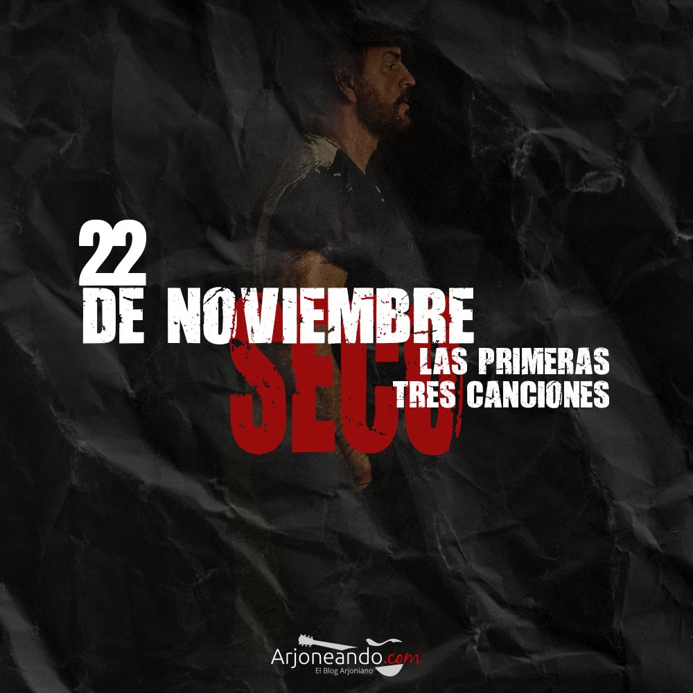 Arjoneando's tweet photo. El 22 de noviembre se lanzarán las primeras tres canciones del álbum "Seco" de Ricardo Arjona. https://t.co/Xbmi7TR58S