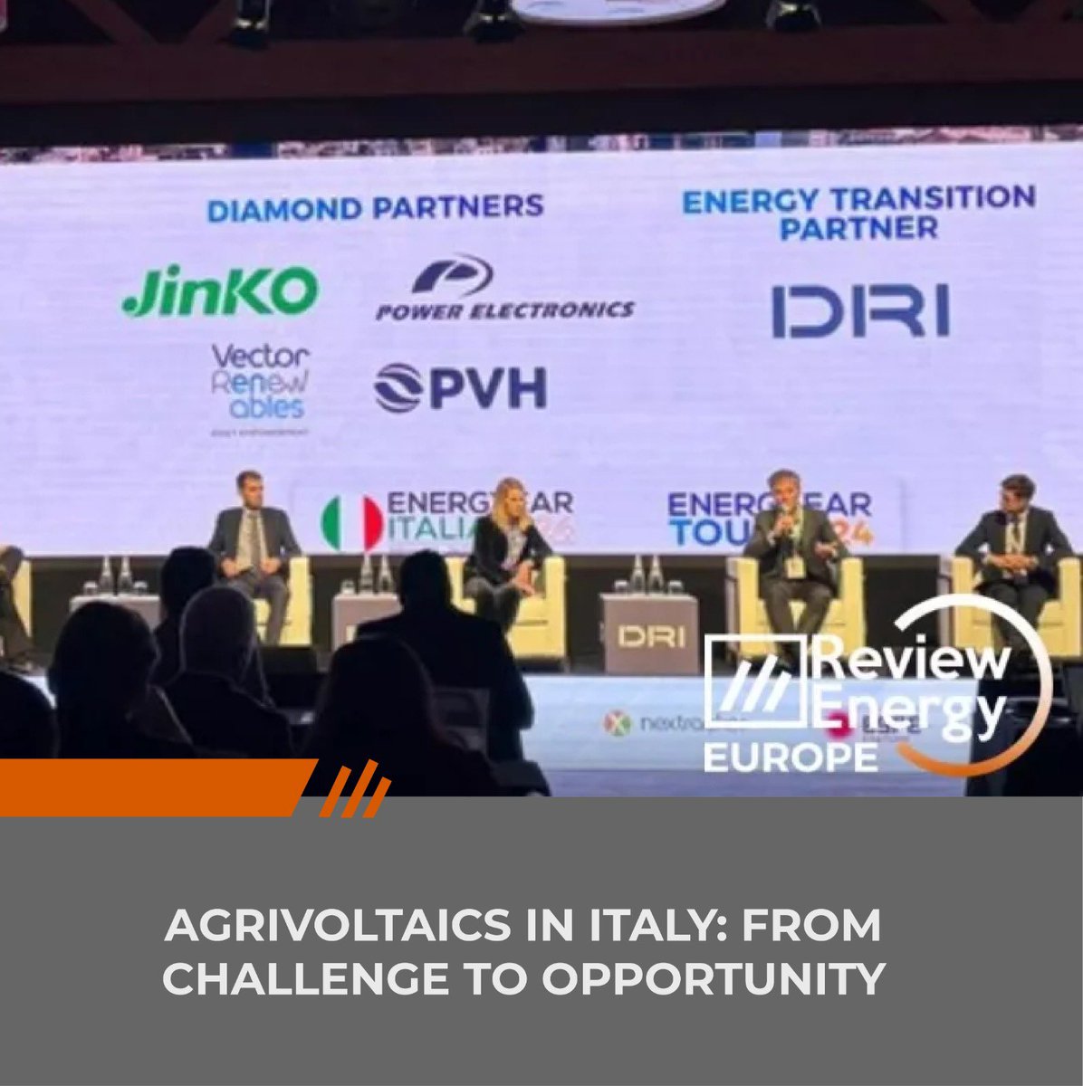 review_energy's tweet image. 🇮🇹 Experts at #Energyear Italy stress that achieving a successful #energy transition in #Italy hinges on the integration of #agrivoltaics ☀ 🌱 and the establishment of a clear regulatory framework.👩‍⚖️ 
➡️ goo.su/lBicNnU