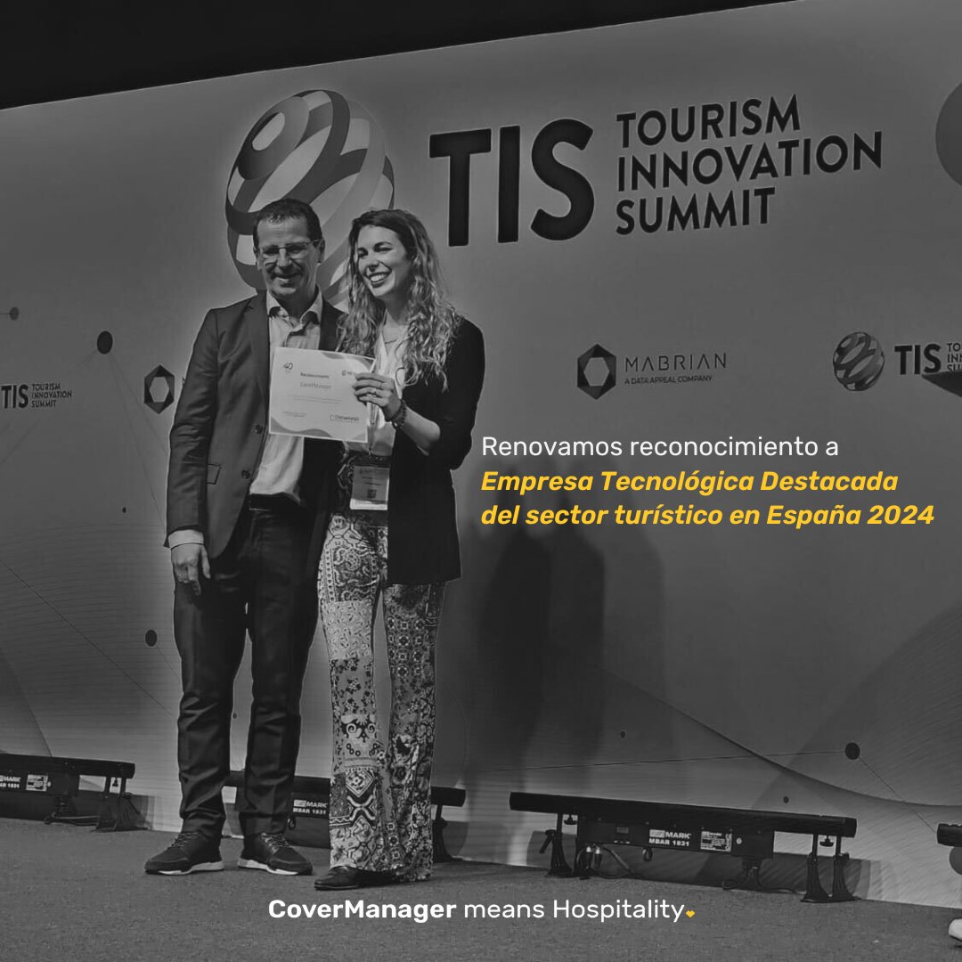 CoverManager's tweet photo. Hoy en @tissevilla hemos recibido este reconocimiento por estar entre las empresas tecnológicas destacadas del sector turístico en España, un diploma que entrega Sergestur.
Esto nos impulsa a seguir esforzándonos día a día, de la mano de los mejores profesionales.
Go go Cover! https://t.co/sW7bWQmfQu