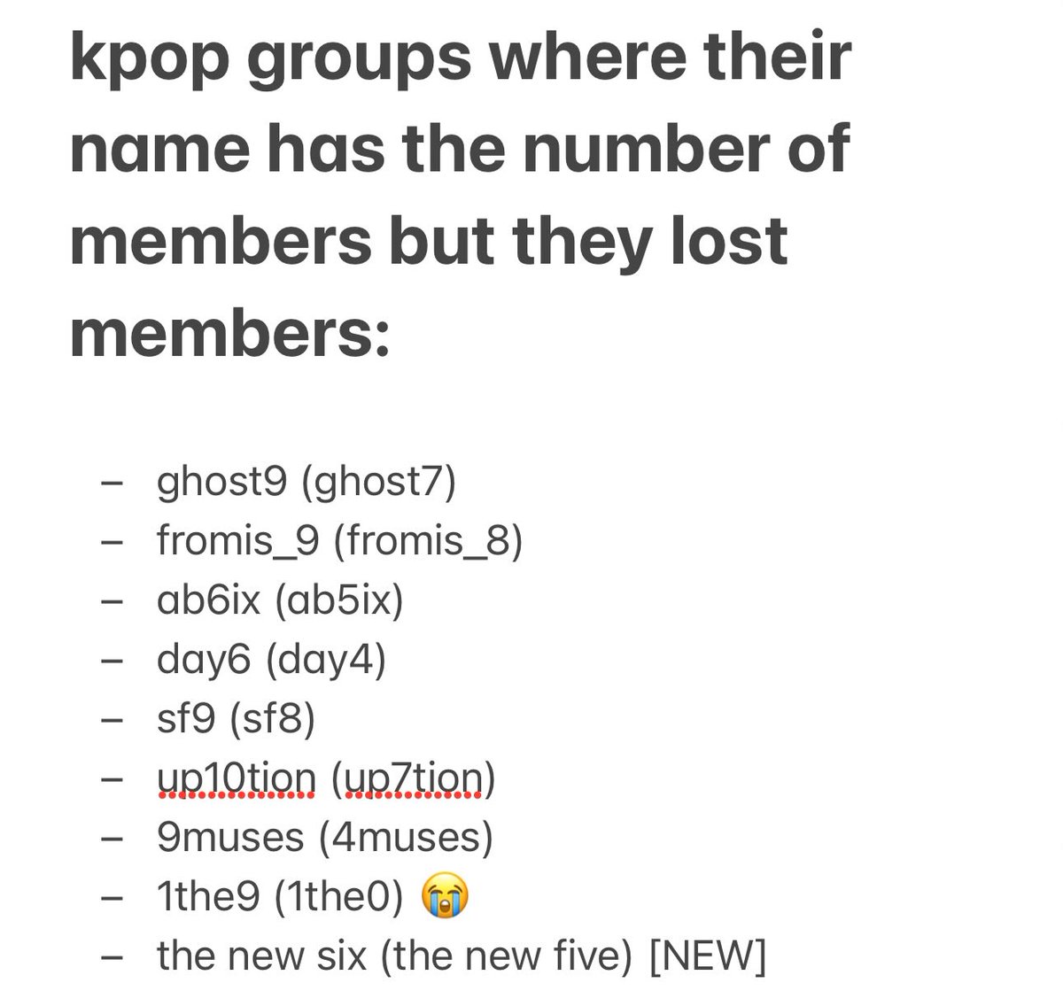 sangwoojacob's tweet photo. for anyone confused about ab6ix - they originally had 5 members and their name meant “5 members + 1 fandom” and now they’re 4 members so “4 members + 1 fandom” which is why i put ab5ix and not ab4ix 😭 https://t.co/ELz8GCorpj