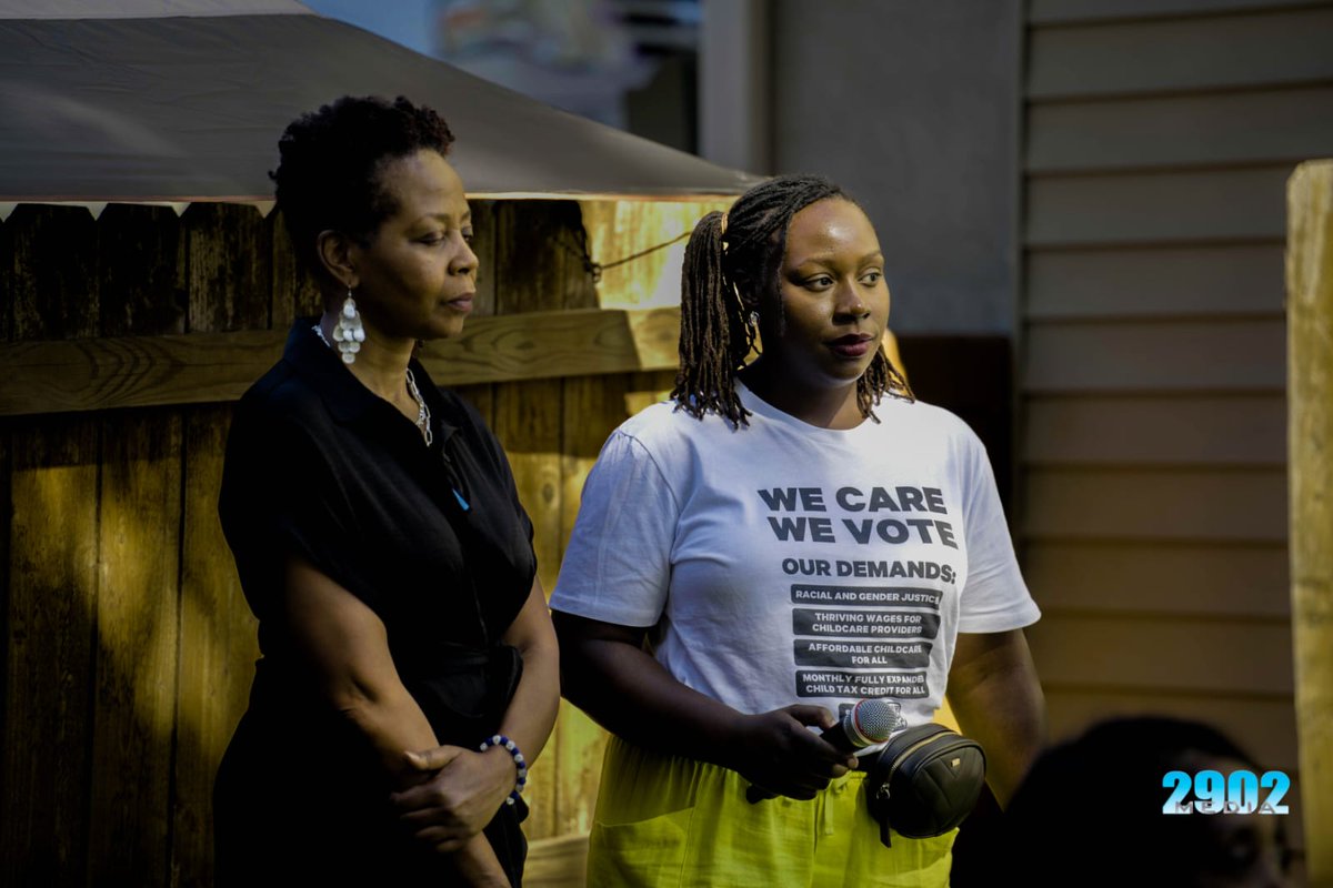 CommChangeAct's tweet photo. Celebrating Unique Mableton’s 2nd Annual Block party! @MichaelOwensGA opened with a powerful "Get Out and Vote" message, while @electsheffield highlighted ARPA funds that kept local childcare programs running during the pandemic. #wecarewevote https://t.co/wL0wRl28A2