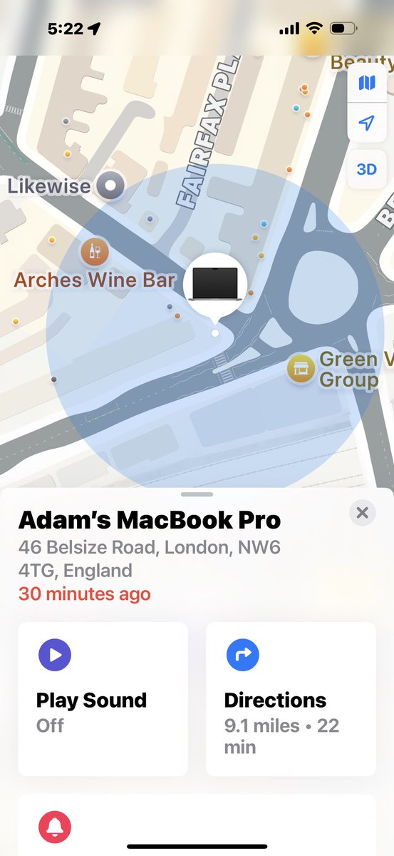 NEWEST ADDRESS!

46 Belsize Road, London