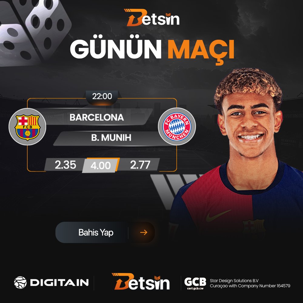 betsinresmi's tweet photo. ⚽Betsin Günün Maçı! 

Hemen Kayıt Ol Bahsini Al. 
👉https://t.co/o3Dj6yOGP3👈 

#tusaş https://t.co/YD6j0TI6r4