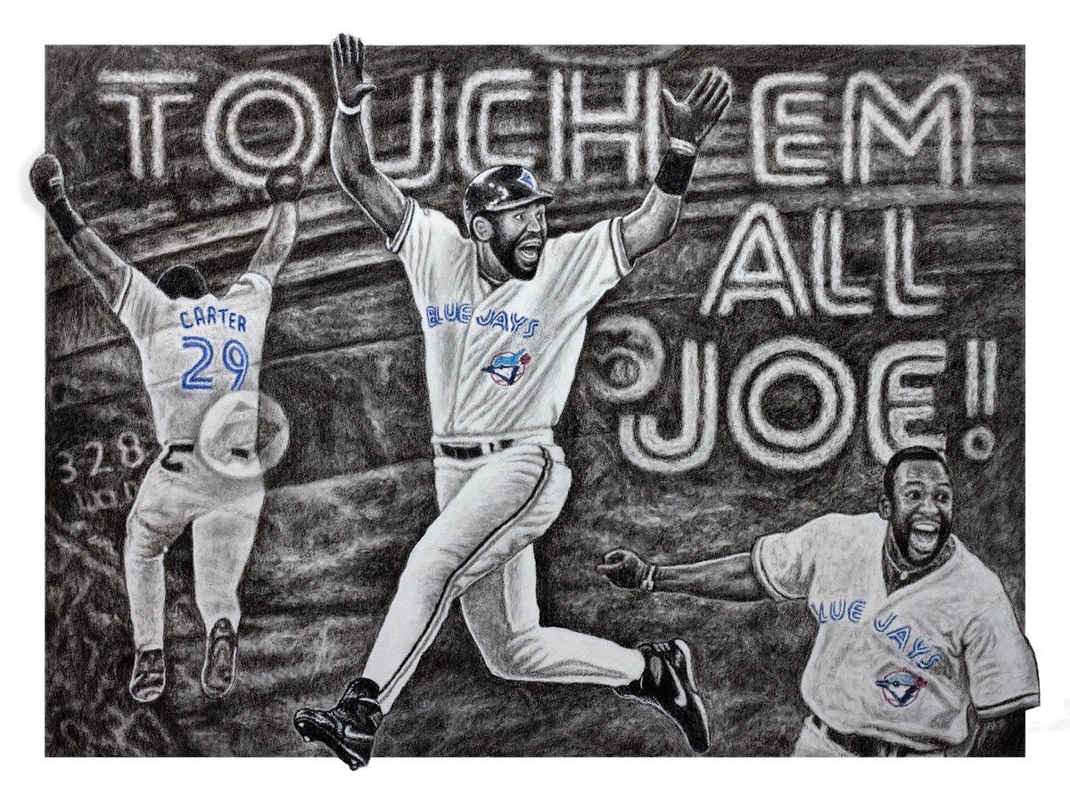 bluejaysart's tweet photo. It is really hard to believe it has been 31 years since @JoeCarter_29 hit his legendary World Series winning homer!!!

Where were you when he hit it @BlueJays fans??? 

#BlueJays #TouchEmAllJoe #postseason https://t.co/ty7nPyheIc