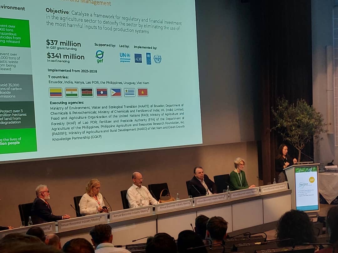 Wonderful to present the #GEFFARM Programme at #ABIM2024.

FARM aims to help detoxify the agricultural sector by reducing the use of harmful agrochemicals and agriplastics.

Thanks for the invite <a href="/IBMAgl/">IBMA</a>!

Learn more: gef-farm.org
Get engaged: ggkp.org/FARMGroup