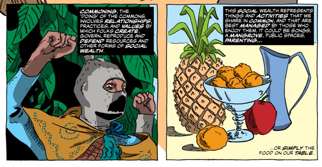 future_natures's tweet image. What is commoning? 

Some panels from our first comic, ‘Future Natures: A Primer for the Curious’

futurenatures.org/comic-future-n…