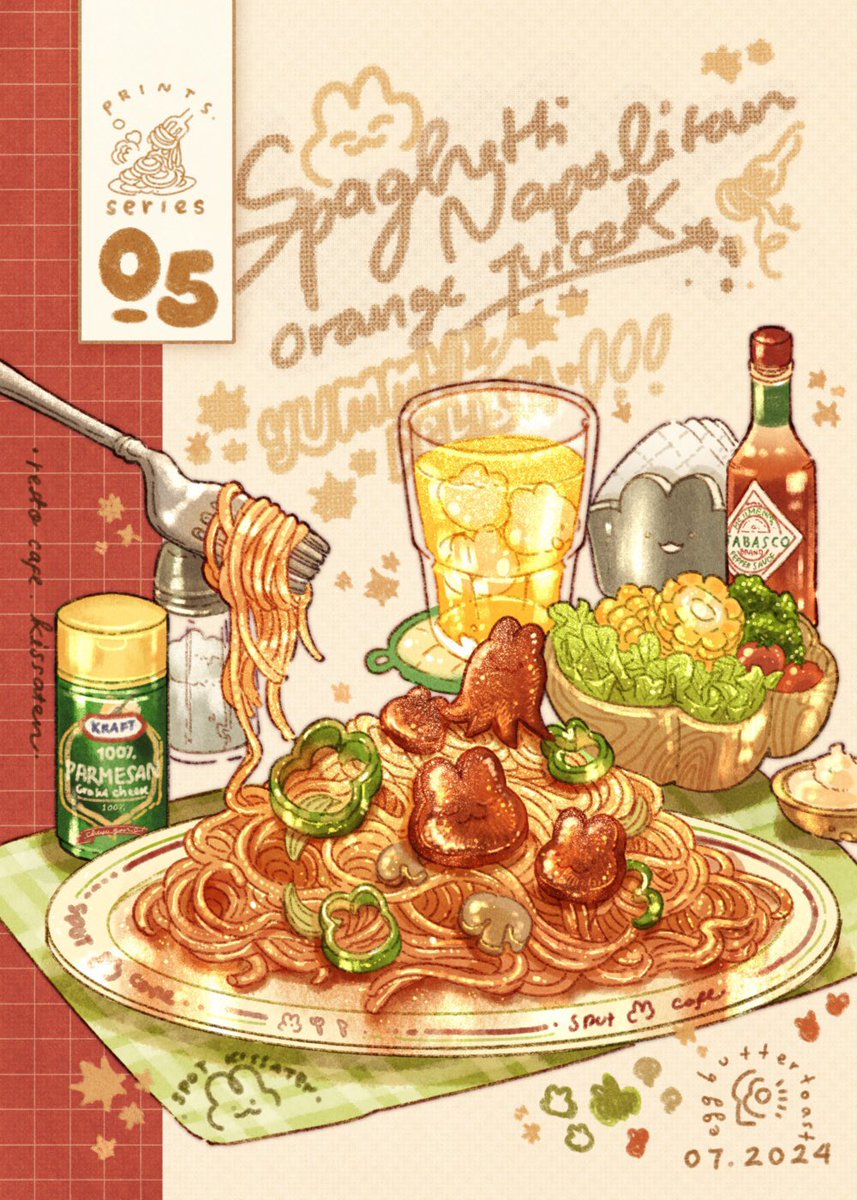bestrollever's tweet photo. Kissaten series 05-06 🍕🍝🥫🍹✨

Would you like to get a plate of napolitan spaghetti, or a freshly baked pizza toast? 😌 we are aiming for more savory food this time! https://t.co/QYmLwS0G4A