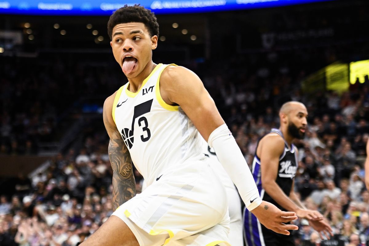 4️⃣George +13.5 pts @ 1.74 | 1.5% 

Last bet.
Cut sur sa moyenne rookie, Keyonte attaque sa saison sophomore avec une place dans le 5 devenue incontestable.
Je le projette aux alentours des 17-18 pts de moyenne sur 30min.
En PS 13.8pts de moyenne en 21min, il va en jouer 10 de +.