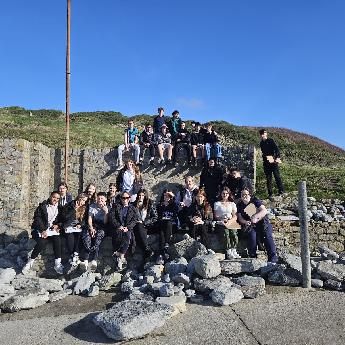 My GCSE Geography class 2024 #Southerndown