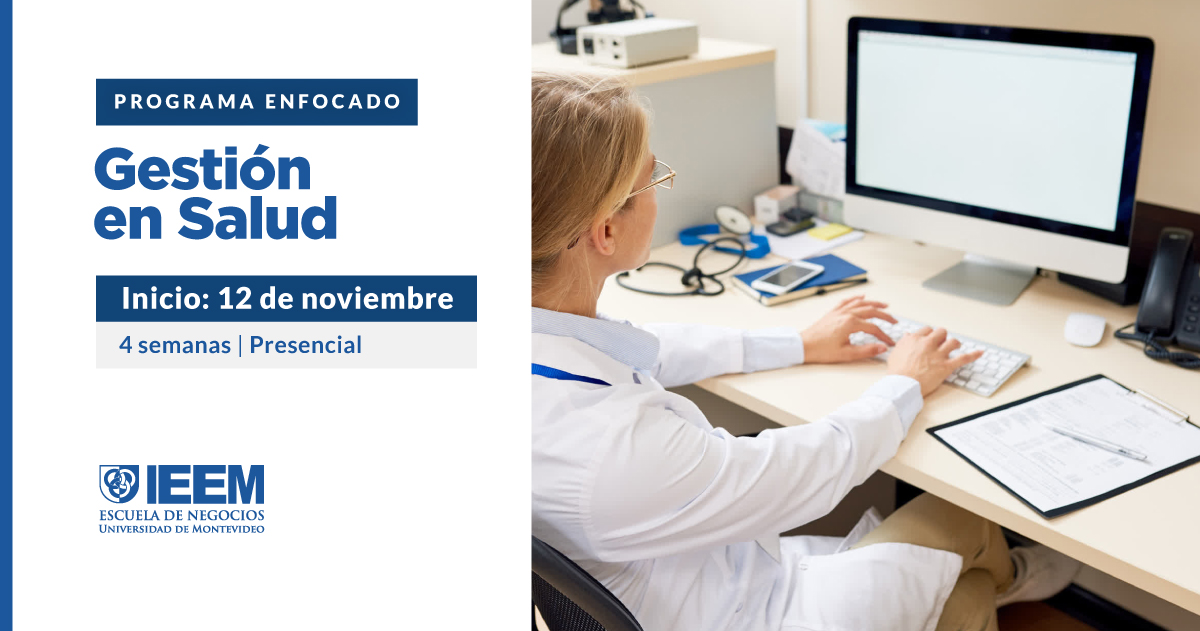 𝗡𝘂𝗲𝘃𝗼 𝗽𝗿𝗼𝗴𝗿𝗮𝗺𝗮: Gestión en salud

Objetivo: Suministrar a los participantes una serie de herramientas necesarias para la toma de decisiones en el ámbito de la salud, así como entrenamiento en su uso.

Más información: ieem.edu.uy/programas-enfo… 

#Gestión #Salud
