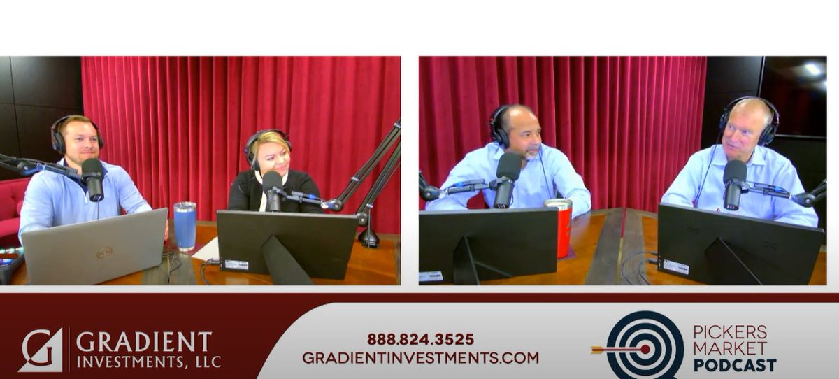 Gradient_Invest's tweet image. On Episode 28 of the Pickers Market, Tyler Ellegard, Keith Gangl, Lisa Schreiber, and Michael Binger discuss recent weakness in oil prices, favorite energy stocks, future market returns, and much more! Watch here: youtube.com/watch?v=NawaY-…