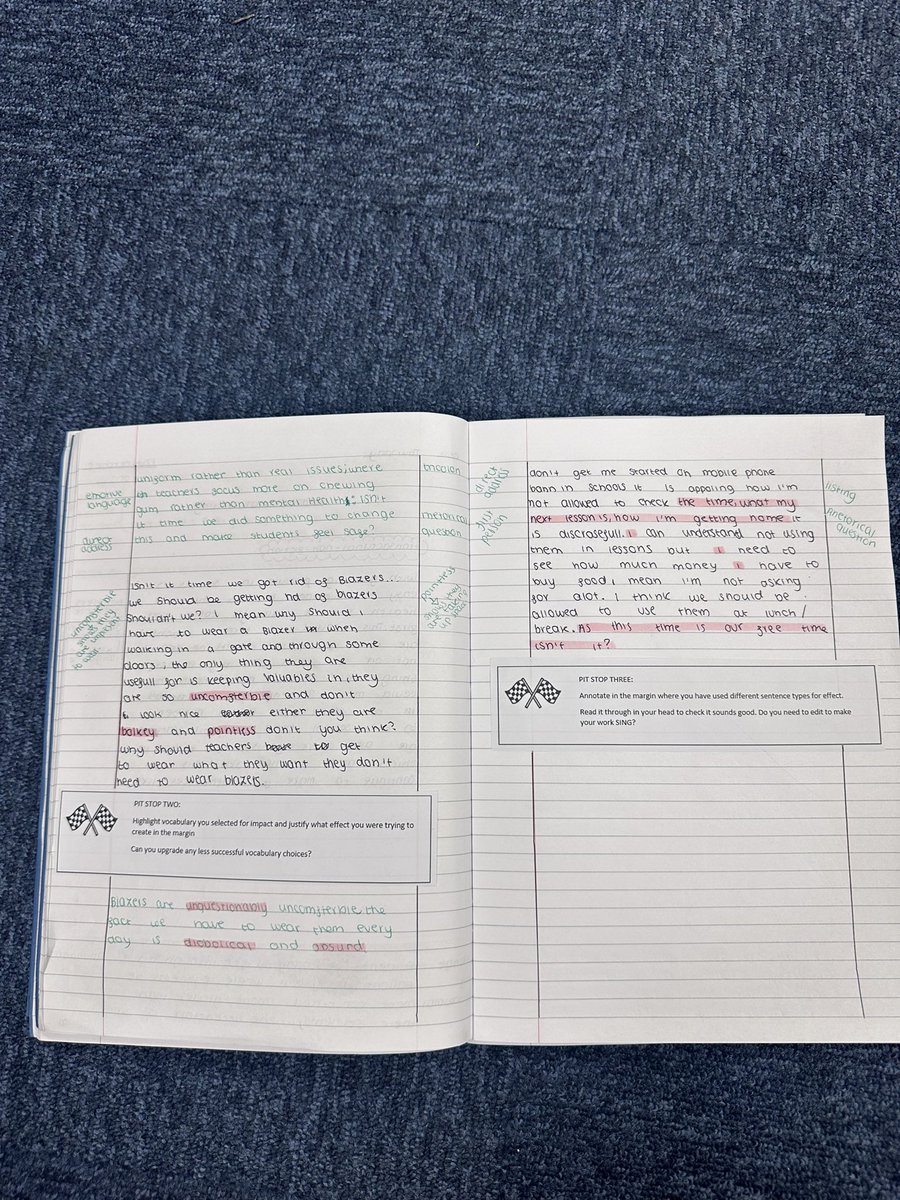 Miss_White91's tweet photo. @missgstephenson Hey! I used your idea of pit stops in my year 10 lesson and it worked a treat! Thank you for the inspiration! https://t.co/rtAFfXCTv3