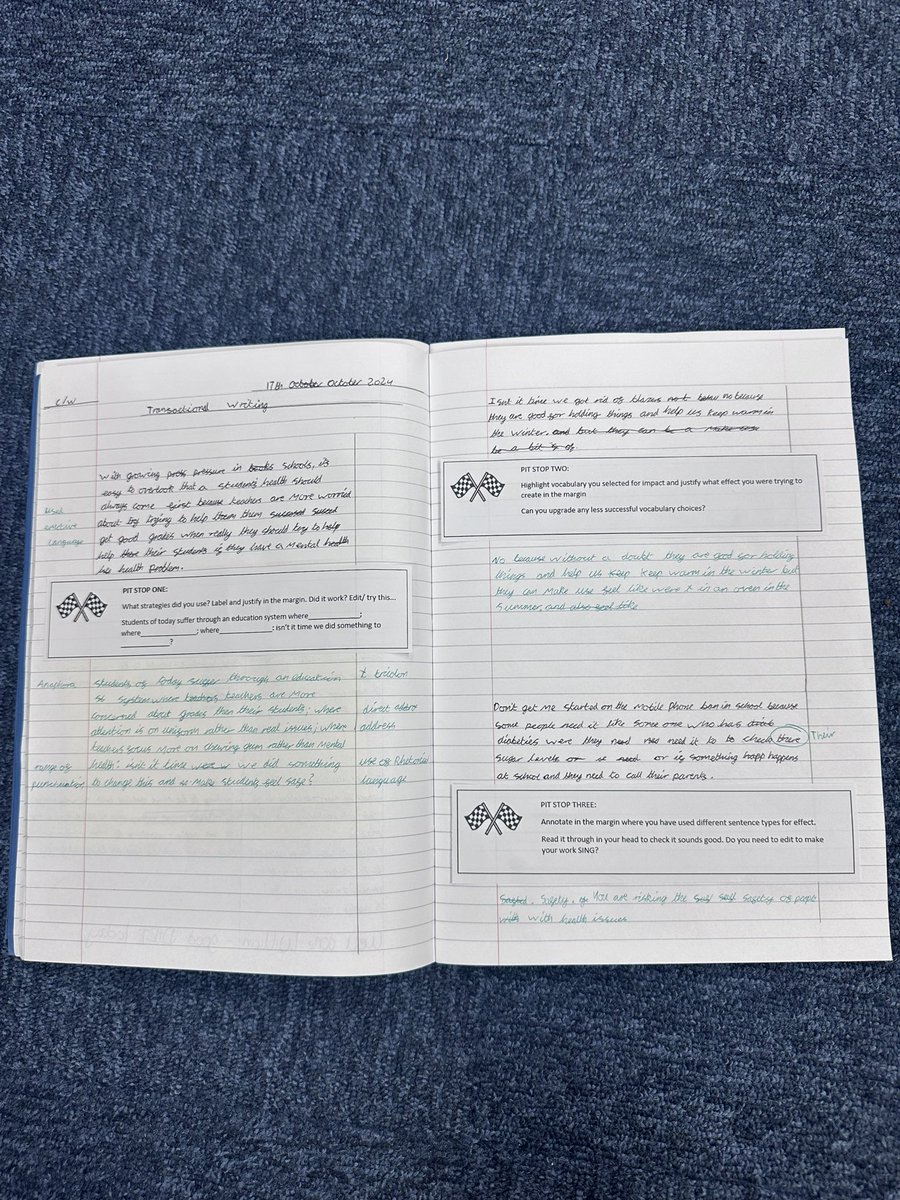 Miss_White91's tweet photo. @missgstephenson Hey! I used your idea of pit stops in my year 10 lesson and it worked a treat! Thank you for the inspiration! https://t.co/rtAFfXCTv3