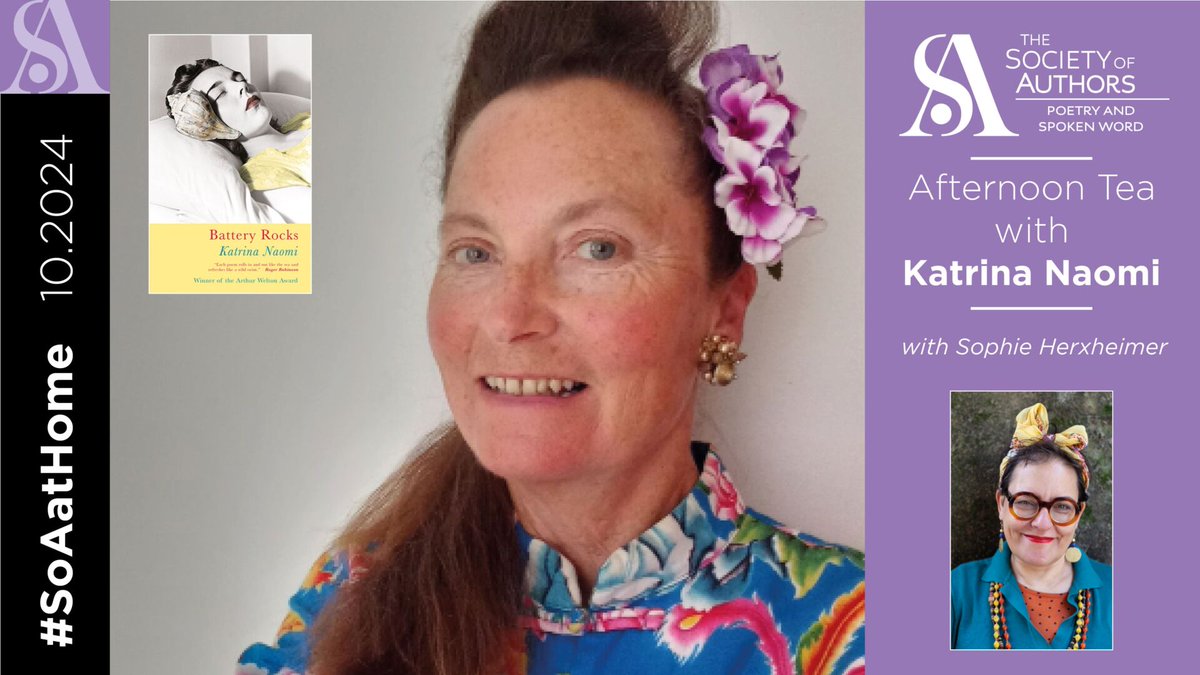 Katrina Naomi (@katrinanaomi) on Twitter photo Do join me & Sophie Herxheimer at this online event tomorrow afternoon 24 Oct at 2.30 <a href="/Soc_of_Authors/">The Society of Authors</a> I'll be talking about creativity & how I write & a little about Battery Rocks <a href="/SerenBooks/">Seren Books</a> Book via Society of Authors Do join me & Sophie Herxheimer at this online event tomorrow afternoon 24 Oct at 2.30 <a href="/Soc_of_Authors/">The Society of Authors</a> I'll be talking about creativity & how I write & a little about Battery Rocks <a href="/SerenBooks/">Seren Books</a> Book via Society of Authors
