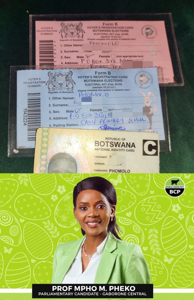 PhomoloM__'s tweet image. Make your vote count, vote right! In Gaborone Central, we doing it like we did it in 2019! We are voting @MphoPheko1 💚#SaveBotswana #Oct30  #BCP #MyVoteIsGreen