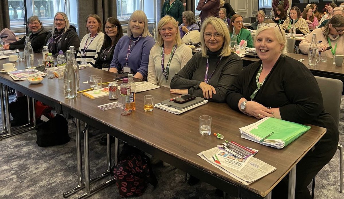 Our brilliant Usdaw delegation representing our women members at the 2024 STUC Women’s Conference. The theme is ‘Succession and Solidarity’ and we have heard some powerful and moving contributions. #STUCWomen24