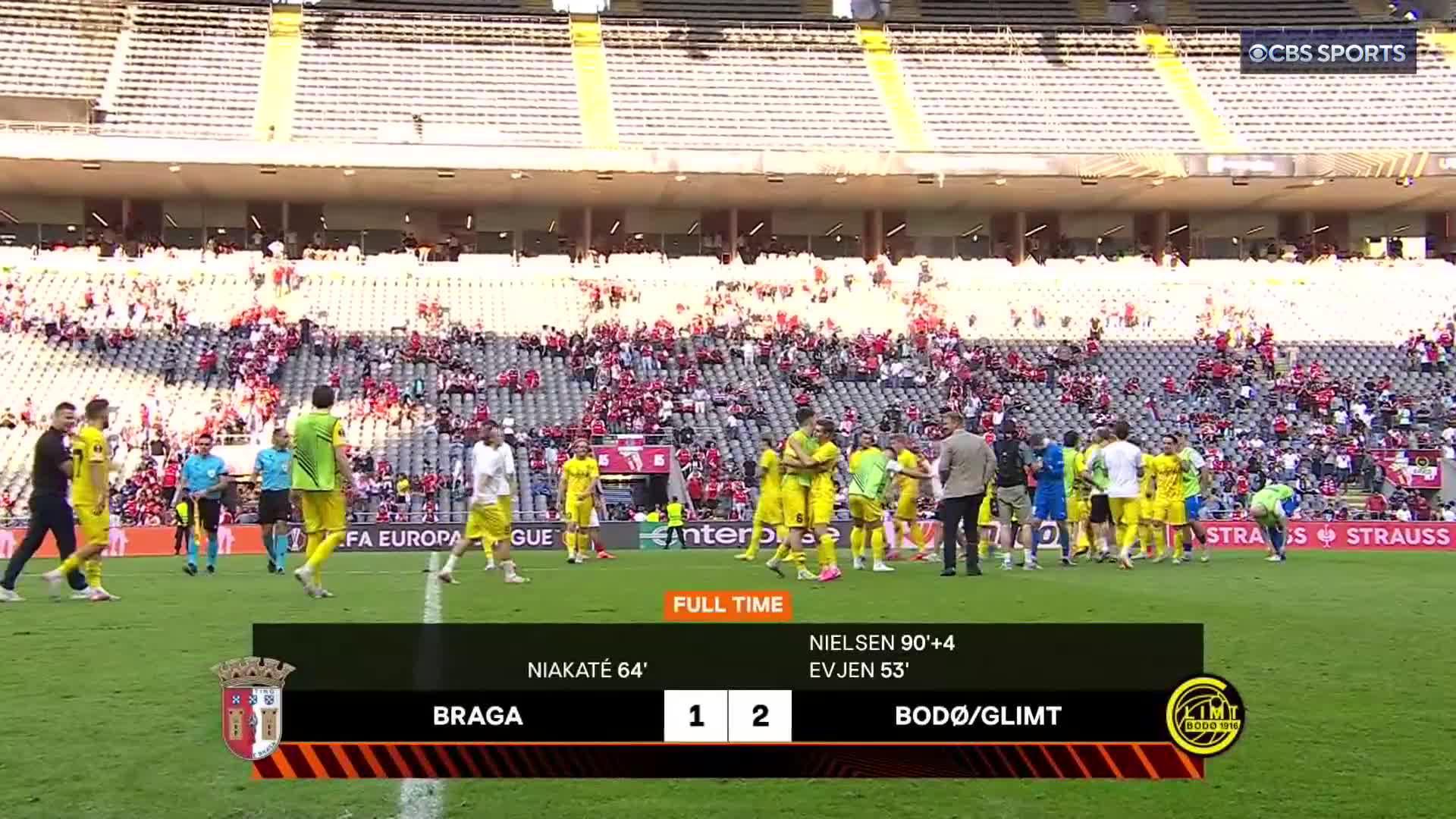 VILLADS NIELSEN WINS IT WITH THE LAST KICK OF THE GAME FOR FK BODØ/GLIMT 🔥What a moment for the 19-year-old to get his first goal for the club!