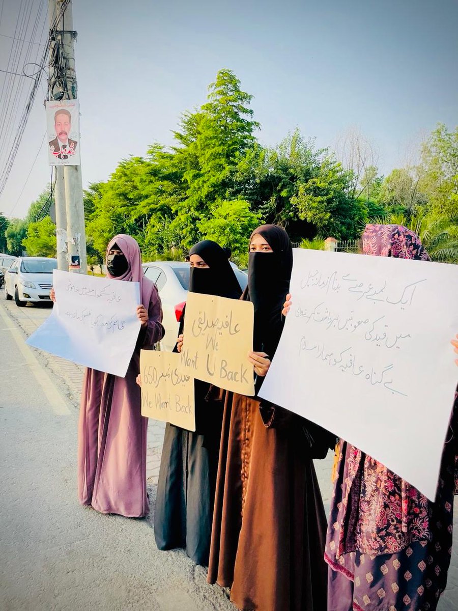 عافیہ کے لیے ہماری جدوجہد تب تک جاری رہنی چاہیے جب تک کہ ہم عافیہ کو اپنے وطن میں واپس دیکھ نہ لیں۔
#Delegation4Aafia
<a href="/TeamAafiaOrg_/">Team Aafia official</a>
 #FreeAafia