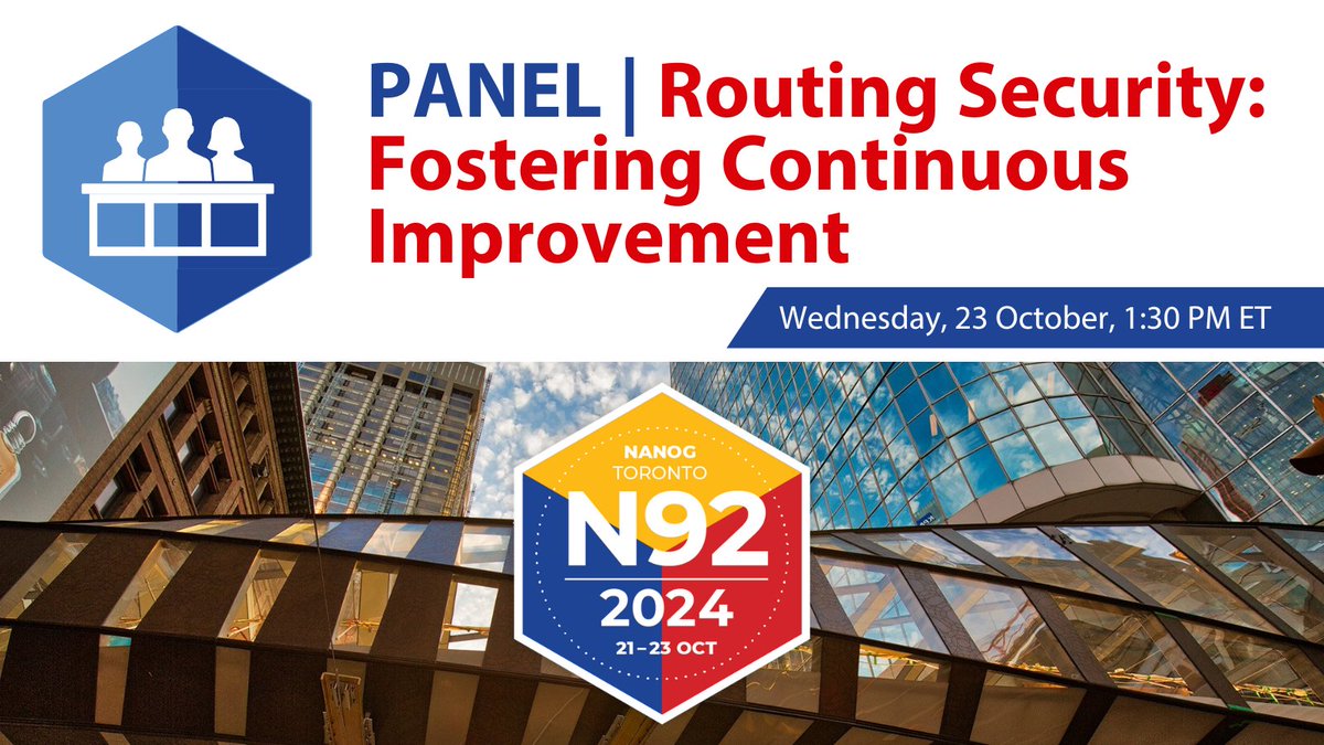 TeamARIN's tweet image. Today at 1:30 PM ET at #NANOG92, a panel of 7 industry experts will share their experience in addressing the challenges slowing #RPKI adoption for large and small #NetworkOperators. @nanog