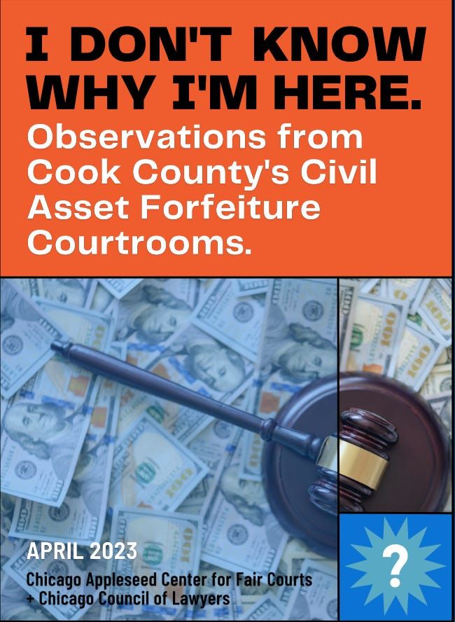 In my latest Substack Post, Records Broken - CAF &amp; Homelessness, I've explored how In Chicago &amp; America, Civil Asset Forfeiture Is Wrong  - buff.ly/3BT8yEp