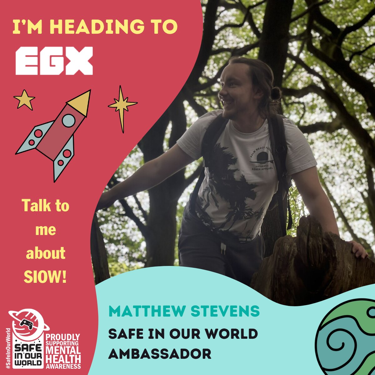 🗣️ Will you be at EGX/MCM this weekend?! 🗣️

I'll be at there on Friday with <a href="/GamesAid/">Games Aid</a>. then on Sunday with <a href="/SafeInOurWorld/">Safe In Our World</a> &amp; <a href="/NianticLabs/">Niantic</a>! 

Come talk to me about:
📔 Games Production and Leadership
🧠Mental Health Awareness
👥Community-focused play
🦖 Dinosaurs?

See you there!